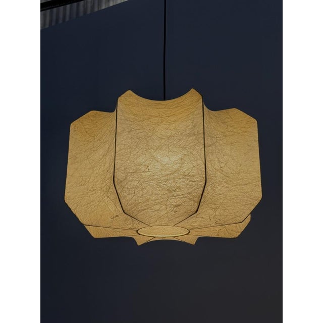 Mid-Century Modern Cocoon Pendant Lamp attributed to Achille & Pier Giacomo Castiglioni, 1960s For Sale - Image 3 of 13