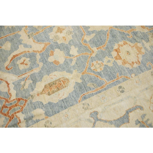 Turkish Modern Turkish Fine-Woven Oushak Rug 8'10" x 12'4" For Sale - Image 3 of 7