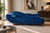 Mid-Century Art Deco Style Blue Chaise Longue, Western Europe, 1950s For Sale - Image 12 of 12