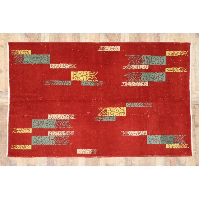 Zeki Muren Vintage Turkish Sivas Rug - 05'02 X 08'01 For Sale - Image 11 of 12