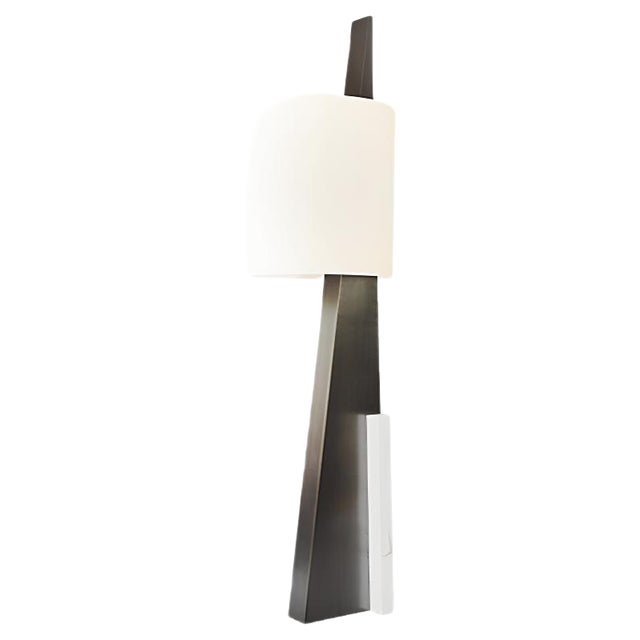 Marble Cut Triangle II'' Floor Lamp by Square In Circle For Sale