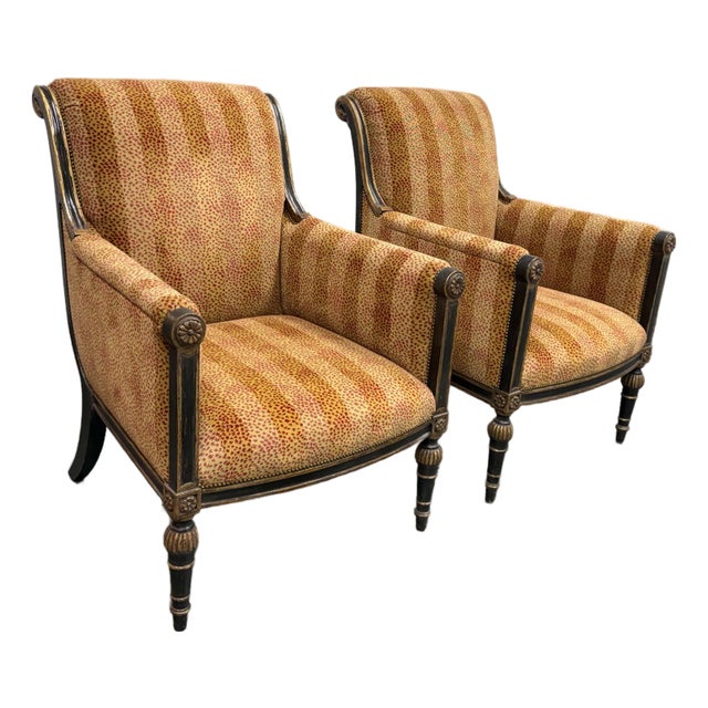 Circa 2000 Nancy Corzine Lounge Chairs, Pair For Sale