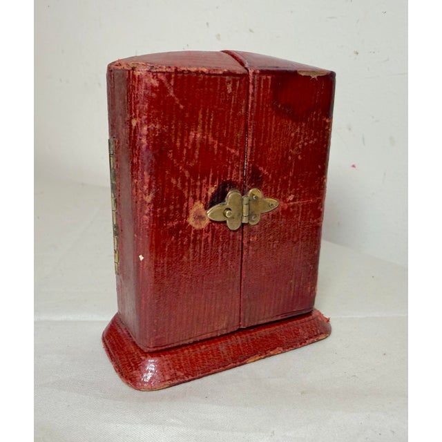 Working Antique Walter Jones Sterling Silver Hard Cased Travel Desk Clock For Sale - Image 9 of 11