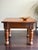 Vintage Rustic Solid Pine Square End Table — Turned Baluster Leg Farmhouse Spanish Colonial Side Table For Sale - Image 10 of 12