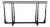 Revelation Modern Gray Marble Tapering Console Table For Sale