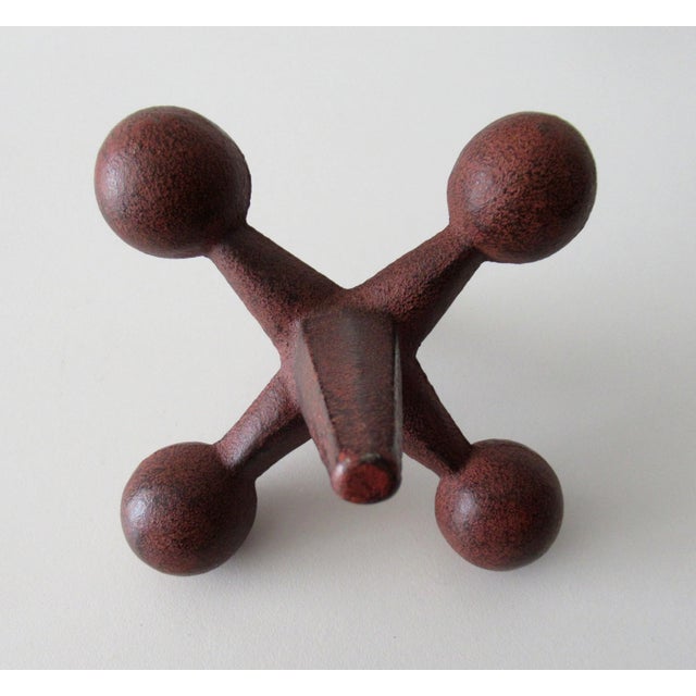 1960s C.1960's Mid-Century Bill Curry(Designer) for Design Line Inc.(Mfr.) Iron Jack Bookend For Sale - Image 5 of 12