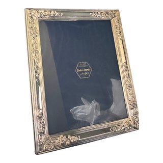 Pedro Durán Sterling Silver 925 Picture Frame in Original Presentation Case, Spain, 30 X 25 Cm For Sale