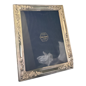 Pedro Durán Sterling Silver 925 Picture Frame in Original Presentation Case, Spain, 30 X 25 Cm