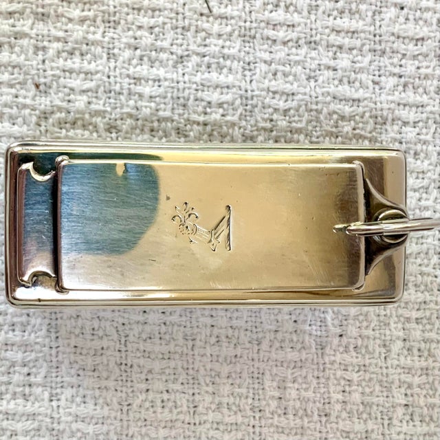 Antique Sterling Silver Cut Crystal Traveling Ink Well For Sale In Philadelphia - Image 6 of 15