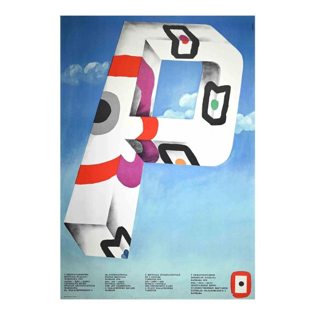 Unknown, Biennial Warsaw, Vintage Poster, 1974 For Sale