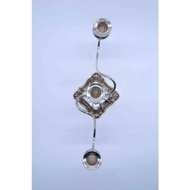 Vintage Twisted Branch Silver Plated Candelabra - a Pair For Sale In Chicago - Image 6 of 13