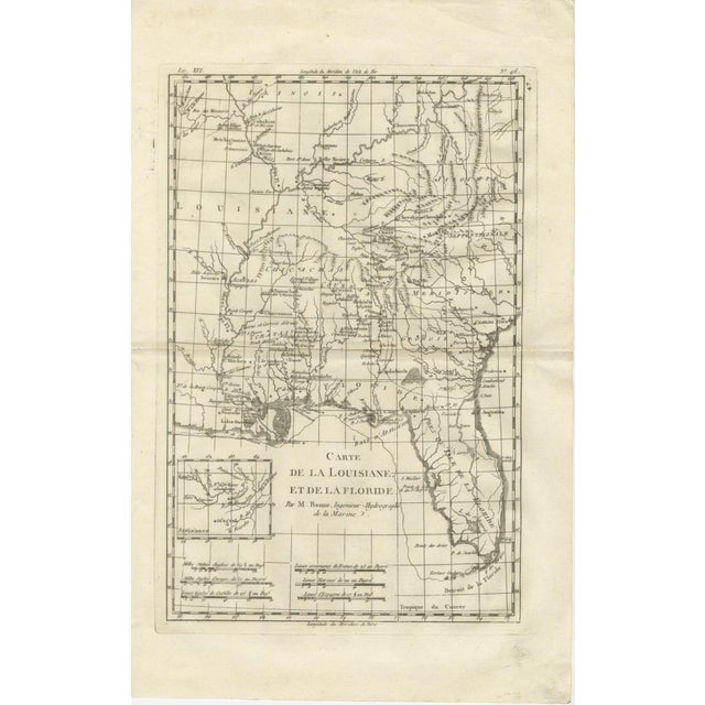 Antique Map of Louisiana & Mississippi Valley, 1780 For Sale - Image 3 of 12