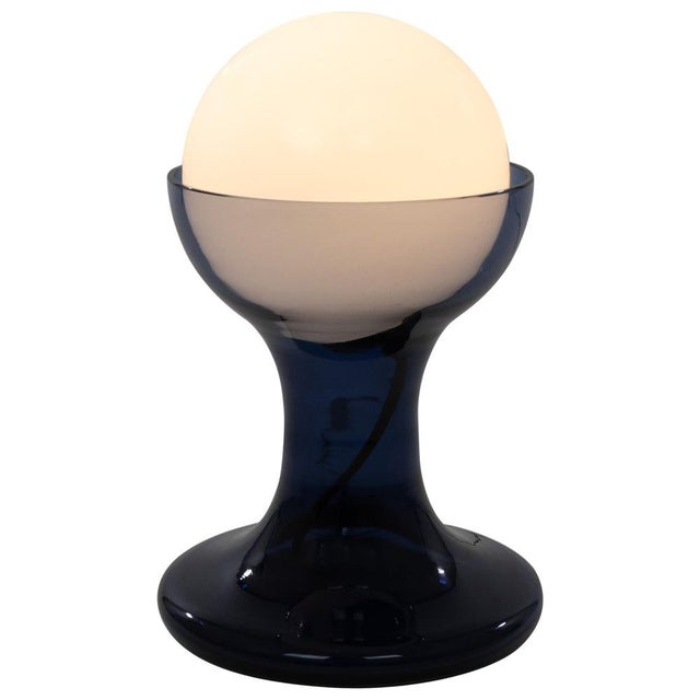 Blue LT 215 Table Lamp by Carlo Nason for A.V. Mazzega, 1970s For Sale - Image 11 of 11