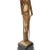 Frankart Style Copper-Tone Nude “Sarcophagus Girl“ Cocktail Smoker Ashtray Stand For Sale - Image 12 of 12