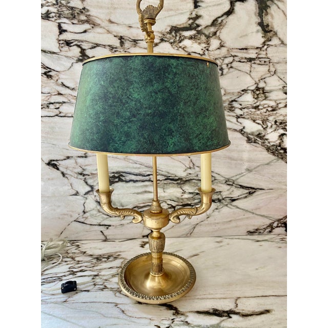 Bouillotte Bronze & Verdigris Lamp Chairish