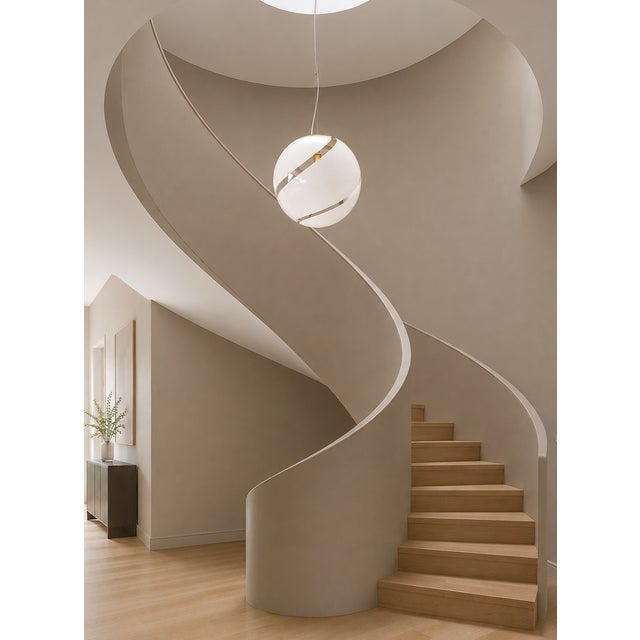 Glass Geo S35 Murano Ceiling Lamp from La Murrina, 1990s For Sale - Image 7 of 18