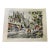 Mid-20th Century Parisian View of Paris Watercolor Print by Artist G. Lelong For Sale