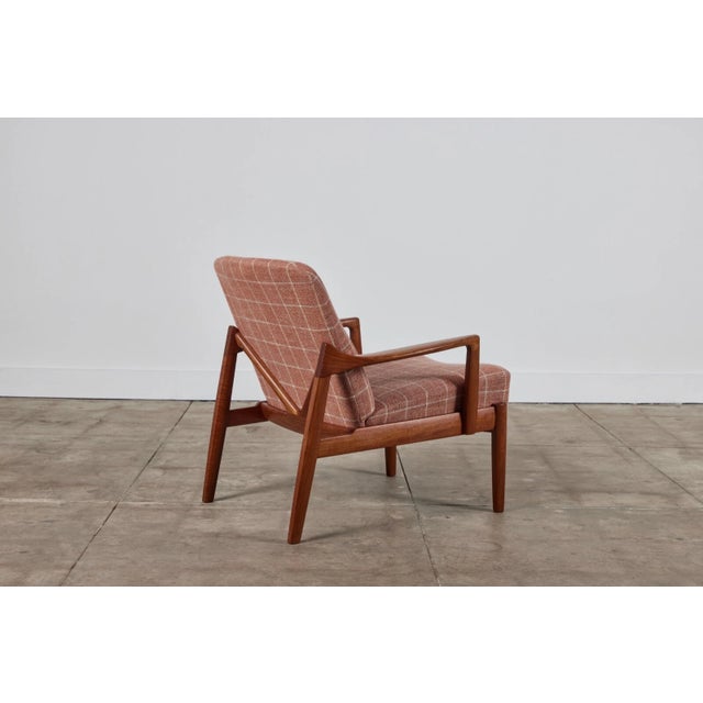 Brown Tove & Edvard Kindt-Larsen "Model 125" Lounge Chair for France & Son 1958 For Sale - Image 8 of 14