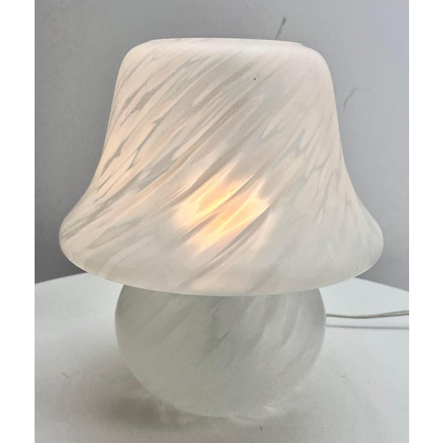 Vetri Murano Table Lamp with blown glass and Swirl Pattern This table lamp was designed and manufactured in Italy during...