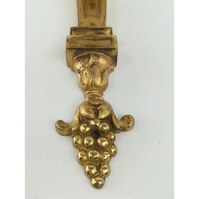 Metal Empire Wall Lamp with Glass Shade by Müller Frères, 1920s For Sale - Image 7 of 14