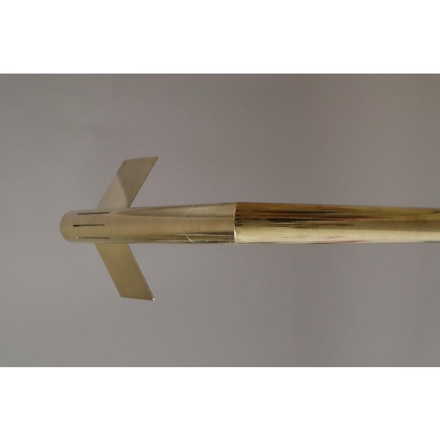 Futuristic Space Age Floor Lamp in Brass, 1960s For Sale - Image 12 of 18
