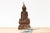 Brown Beautiful Antique Carved Wood Painted Buddha For Sale - Image 8 of 8