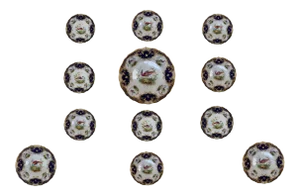 Mid 20th Century Royal Doulton Bone China Bird Plates - Set of 12