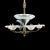 Large Art Deco Chandelier attributed to Boris Lacroix for Ezan, 1930s For Sale - Image 4 of 13