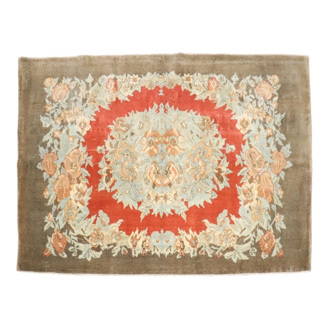 Antique Zabihi Collection Turkish Sivas Small Rug For Sale