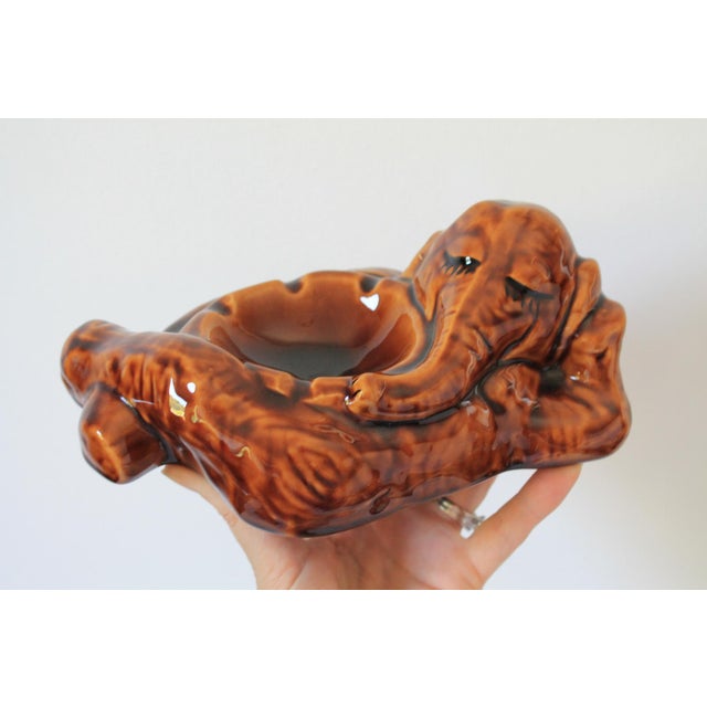 Vintage Ceramic Elephant Ashtray or Trinket Dish For Sale - Image 4 of 9