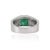 Not Yet Made - Made To Order Mid Century Style Bezel Set 2.74 Ct Natural Emerald & Diamond Unisex Signet Ring Size 8 For Sale - Image 5 of 15