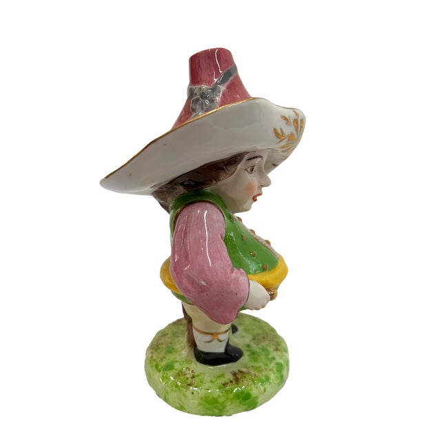 Derby Porcelain Early 19th Century English Derby Porcelain Mansion House Dwarf For Sale - Image 4 of 5