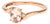 14KR Morganite(0.59) & Diamond Ring, size 7 For Sale