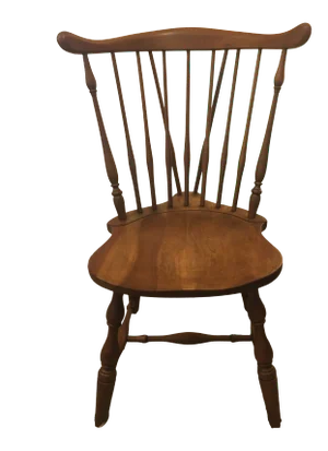 Pennsylvania House Solid Cherry Fiddleback Duxbury Windsor Side Chair