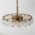 Globe Lights Wave Glass Chandelier attributed to Doria Leuchten, 1965 For Sale - Image 6 of 16