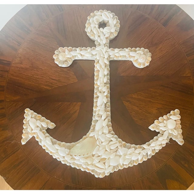 Sailors Valentines Sea Shell Anchor and Spanish Cross For Sale - Image 4 of 5