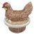 Vintage Hen Shaped Lid Tureen For Sale