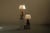 French Brutalist Sculptural Table Lamp in Olive Wood, 1970s For Sale - Image 9 of 11