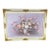 Mid-Century P. Keeling Large Impasto Floral Oil Painting in Ornate Frame, 43" X 31.5" For Sale