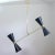 Mid-Century French Black Diabolo Double Cone Pendant, 1950s For Sale - Image 4 of 15