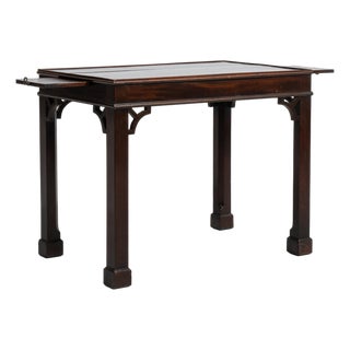 1900-1909 United Kingdom Deep Ebony Black Ebonized Console Table For Sale