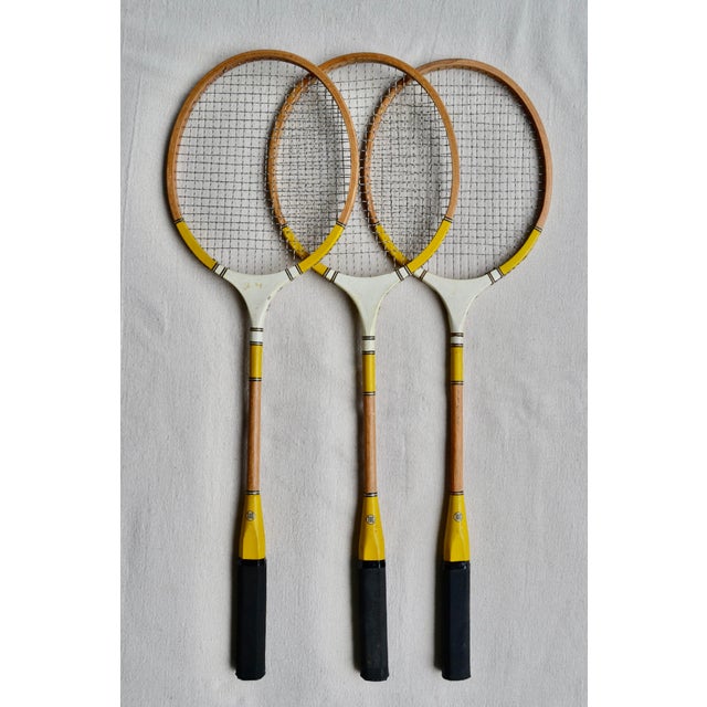 Japanese Mid 20th Century Dumont Badminton Racquets - Set of 3 For Sale - Image 3 of 12