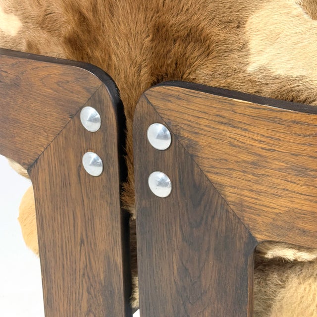 Pair of Italian Lounge Chairs Attributed to Tobias Scarpa For Sale - Image 12 of 13