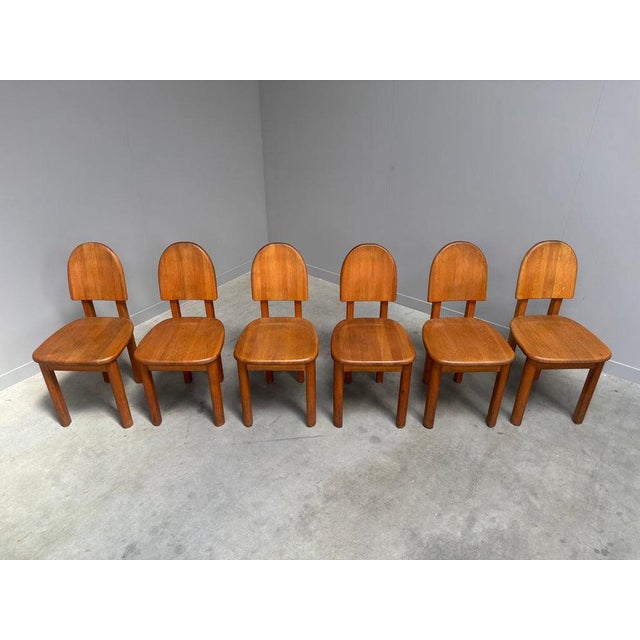 Vintage Oak Dining Chairs from Wasa, 1990s, Set of 6 For Sale - Image 6 of 16
