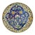 Moorish Floral Design Polychrome Hand Painted Ceramic Decorative Plate For Sale