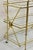 Mid Century Italian Modern 3 Tier Brass & Glass X-Frame Rolling Bar Cart Table For Sale - Image 4 of 12