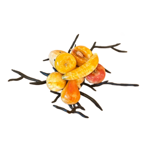 Vintage Italian Alabaster Fruit, Set/8