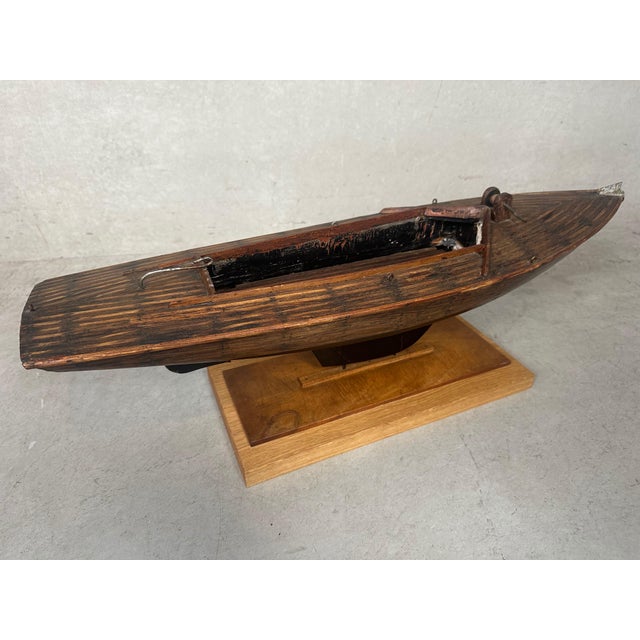Antique Wooden Yacht, 1920s For Sale - Image 15 of 18
