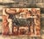 Vintage Original Mixed Media Bull on Canvas For Sale - Image 9 of 12