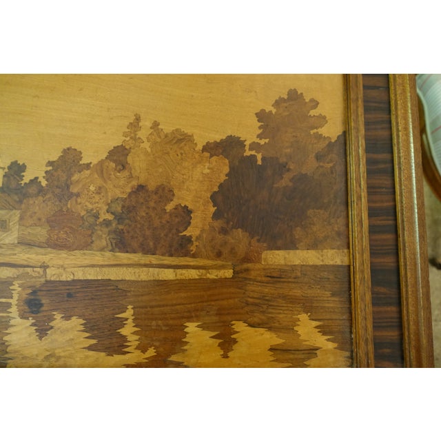 1920s Large Alsatian Marquetry, 1920s For Sale - Image 5 of 6